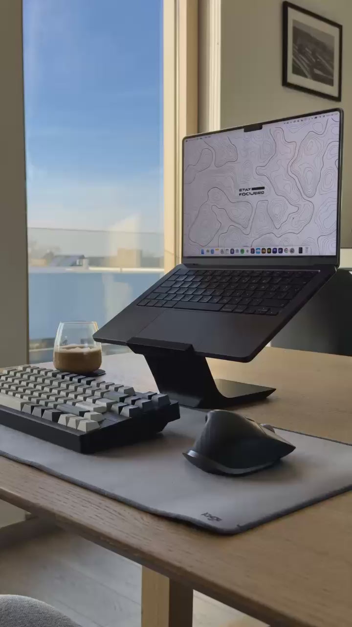 Minimalist Laptop Stand | Sleek Ergonomic Notebook Holder for Office Home
